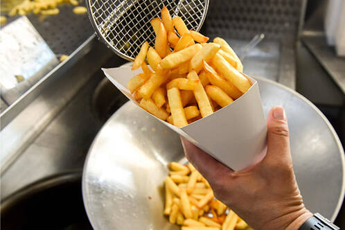 Solución de papas fritas congeladas