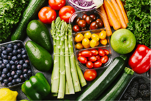 Solución de venta neta de supermercado de verduras