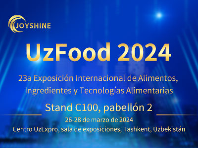 Joyshine exhibirá tecnología avanzada de maquinaria alimentaria en la exposición UzFood en Tashkent, del 26 al 28 de marzo de 2024