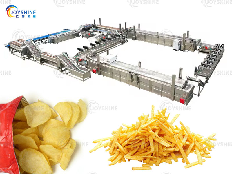 Soluciones de papas fritas listas para comer para picar