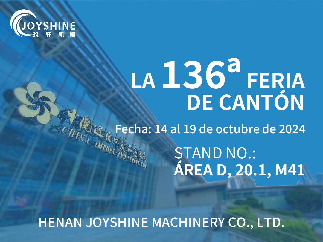 Joyshine participará en la 136ª Feria de Cantón para exhibir equipos avanzados de procesamiento de alimentos